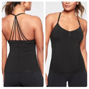 Athleta Allegro Support Top Size Small Performance Athletic Black